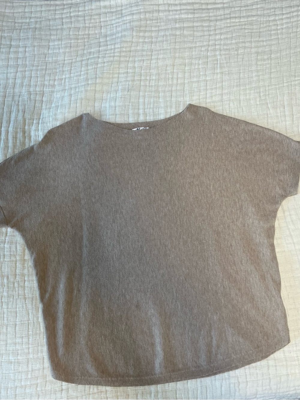 Women's Relaxed Short-Sleeve Top - Taupe